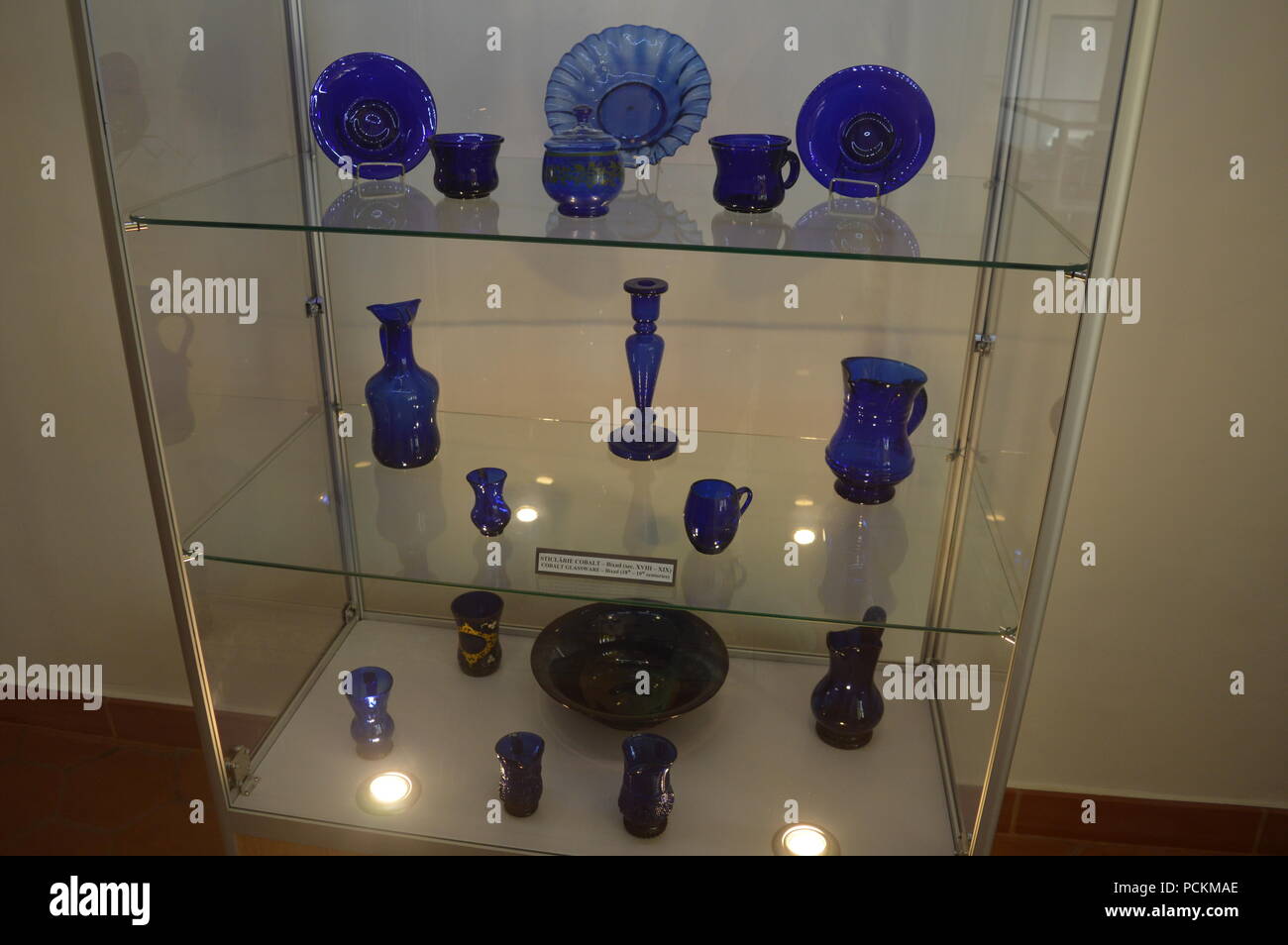 Cobalt glassware Stock Photo