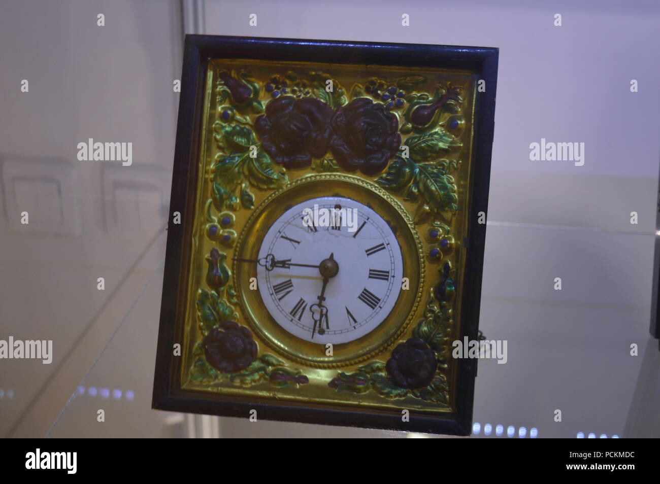 Old ornamental clock at a museum Stock Photo