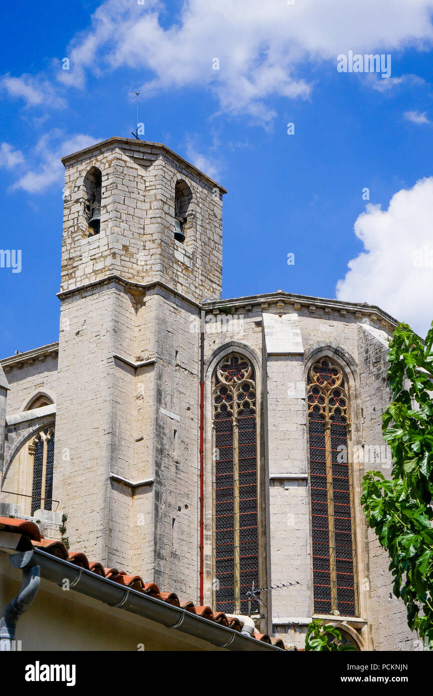 Sainte Marie-Madeleine basilica (Maria-Magdalena basilca), Saint-Maximin la Sainte-Baume, Var, France Stock Photo