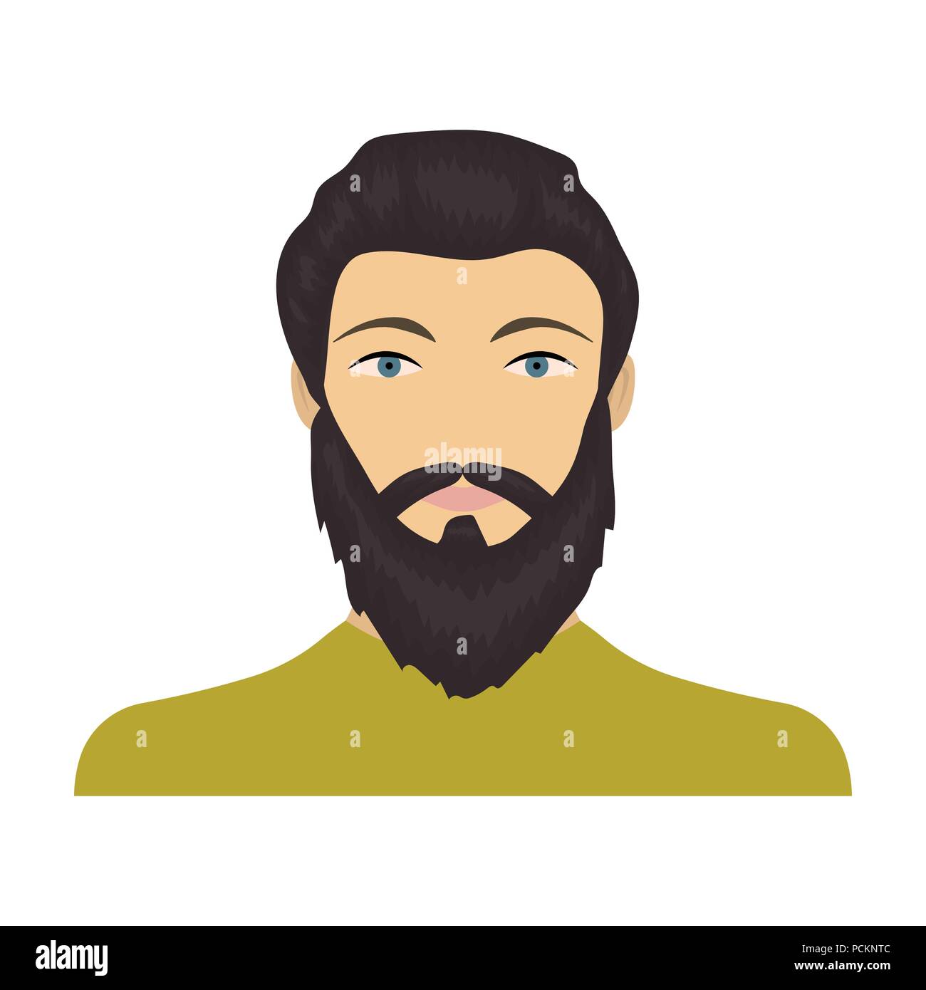 The face of a man with a beard and mustache. Face and appearance single  icon in cartoon style vector symbol stock illustration Stock Vector Image &  Art - Alamy