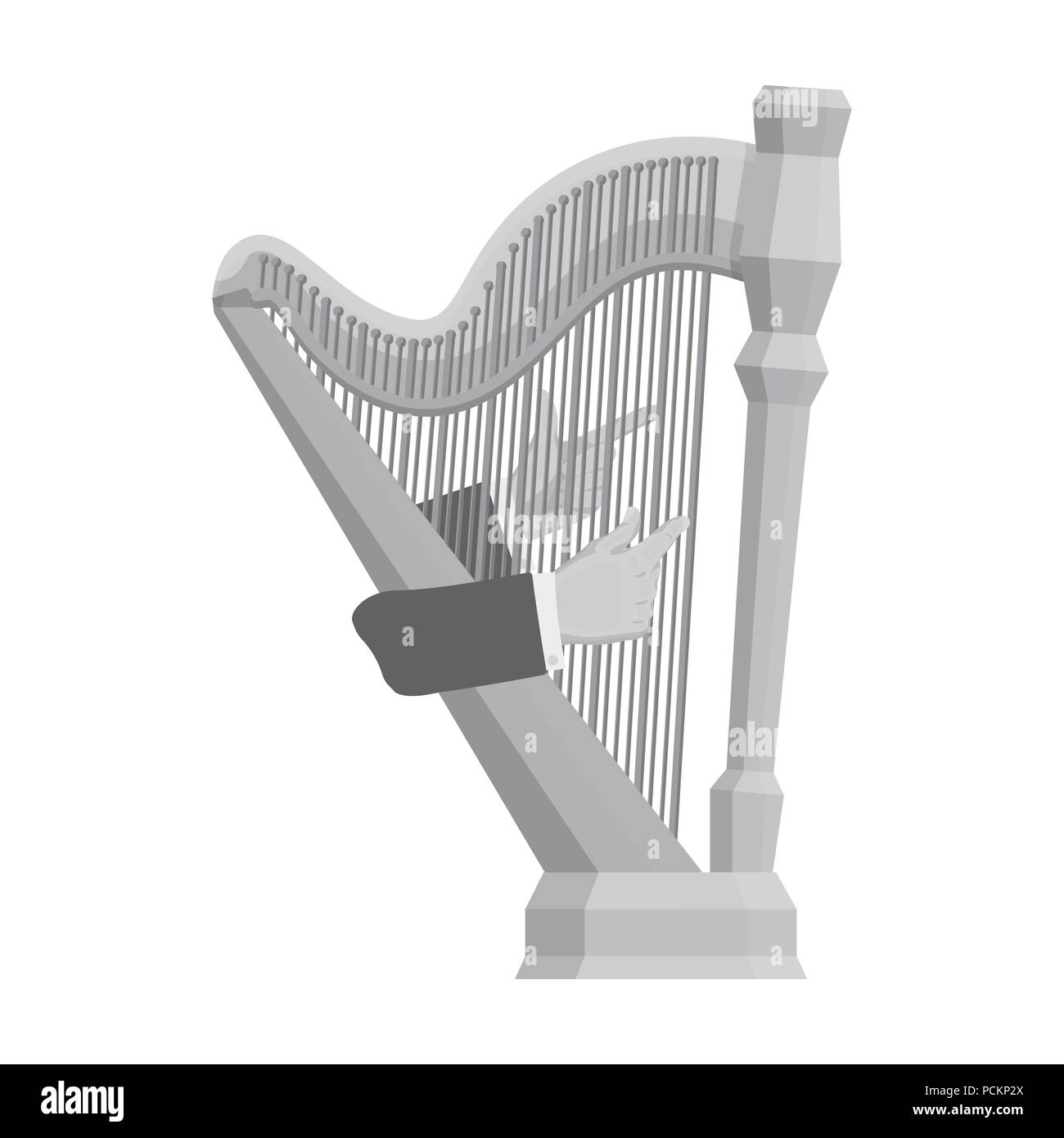 fingers.,frame,gesture,hands,harp,icon,illustration,instrument,isolated