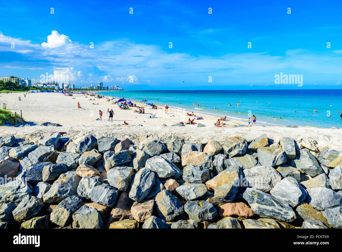 South Pointe Park And Pier At South Beach Of Miami Beach Paradise And Tropical Coast Of Florida