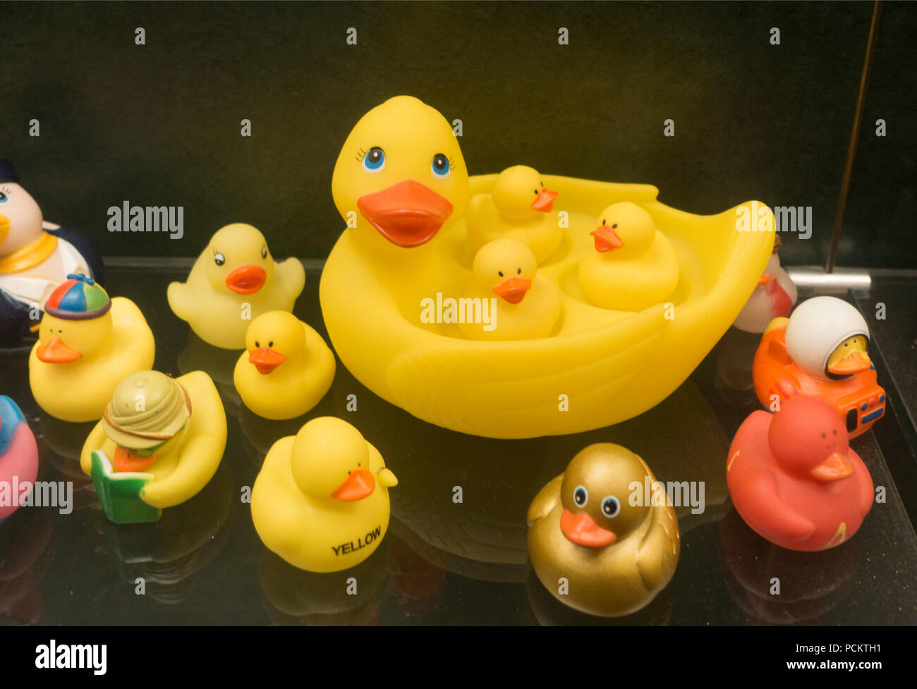 rubber ducks display Stock Photo Alamy