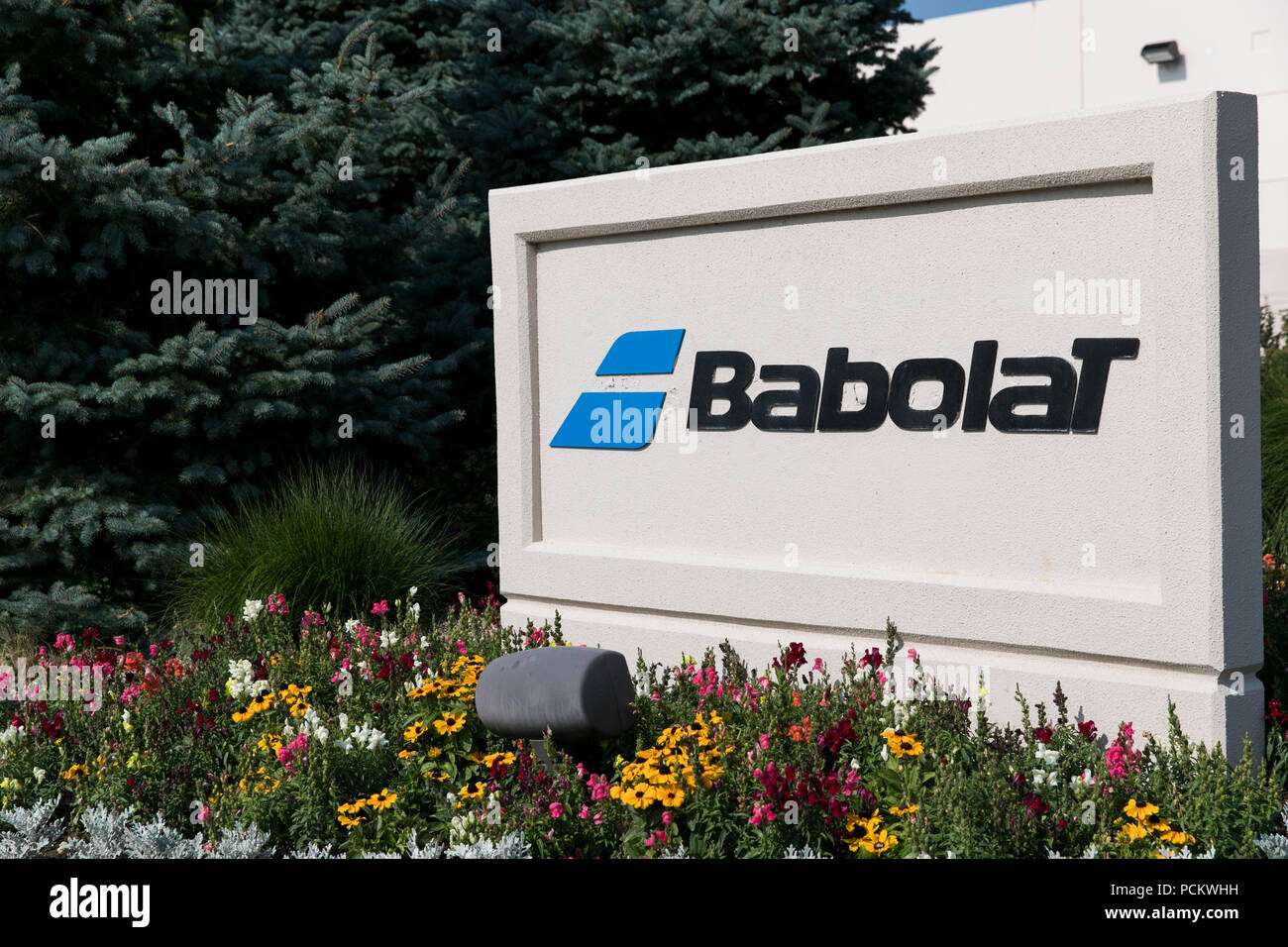 A logo sign outside of a facility occupied by Babolat in Louisville,  Colorado, on July 21, 2018 Stock Photo - Alamy