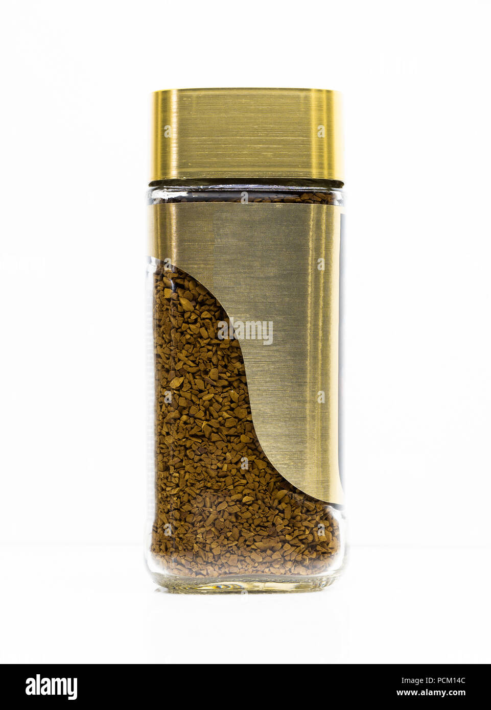 A modern jar with instant coffee on a white background Stock Photo - Alamy