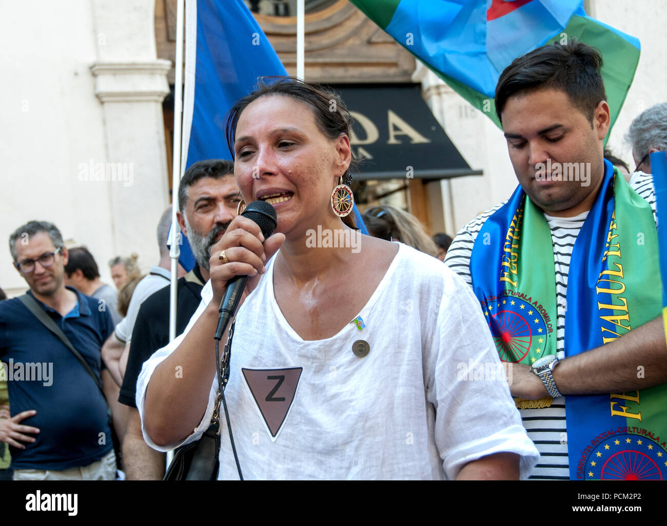 The Rom community, Sinti and walkers of Rome, together with ...