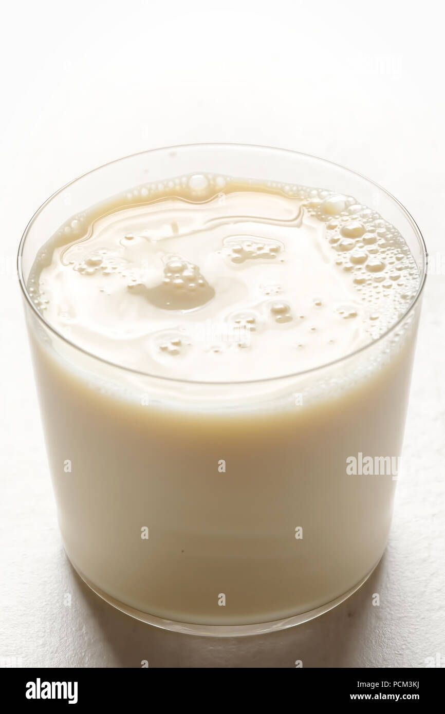 Soy almond vanilla drink milk Stock Photo Alamy