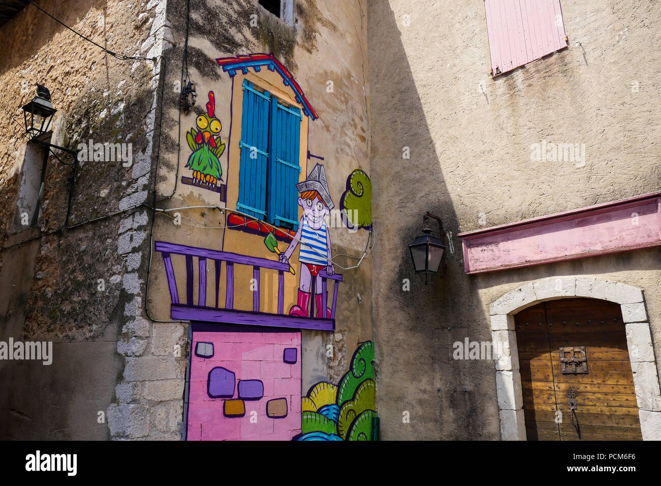 Street view, SaintMaximin la SainteBaume, Var, France Stock Photo Alamy