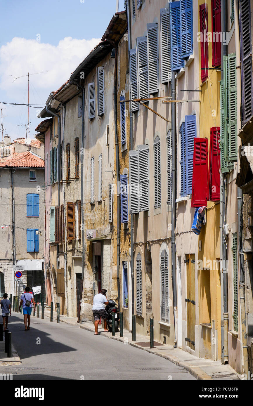 Street view, SaintMaximin la SainteBaume, Var, France Stock Photo Alamy