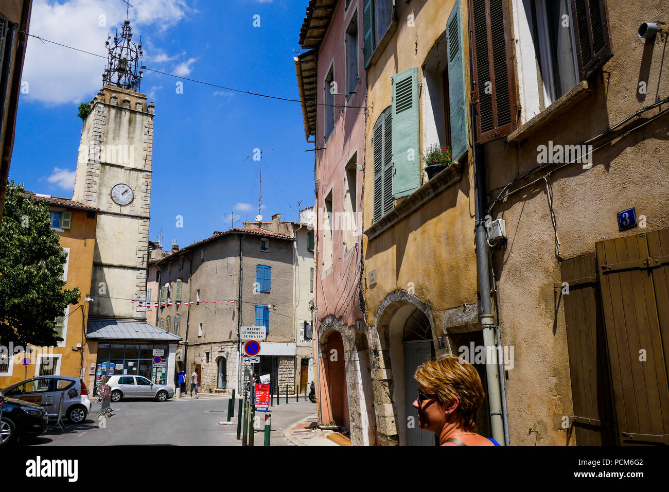 Street view, SaintMaximin la SainteBaume, Var, France Stock Photo Alamy