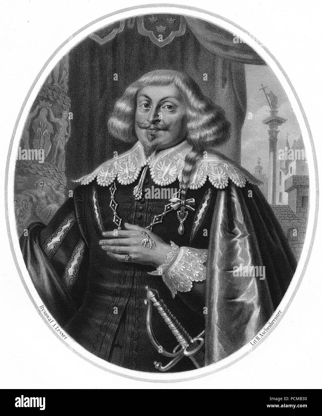 Aleksander Lesser, Władysław IV. Stock Photo