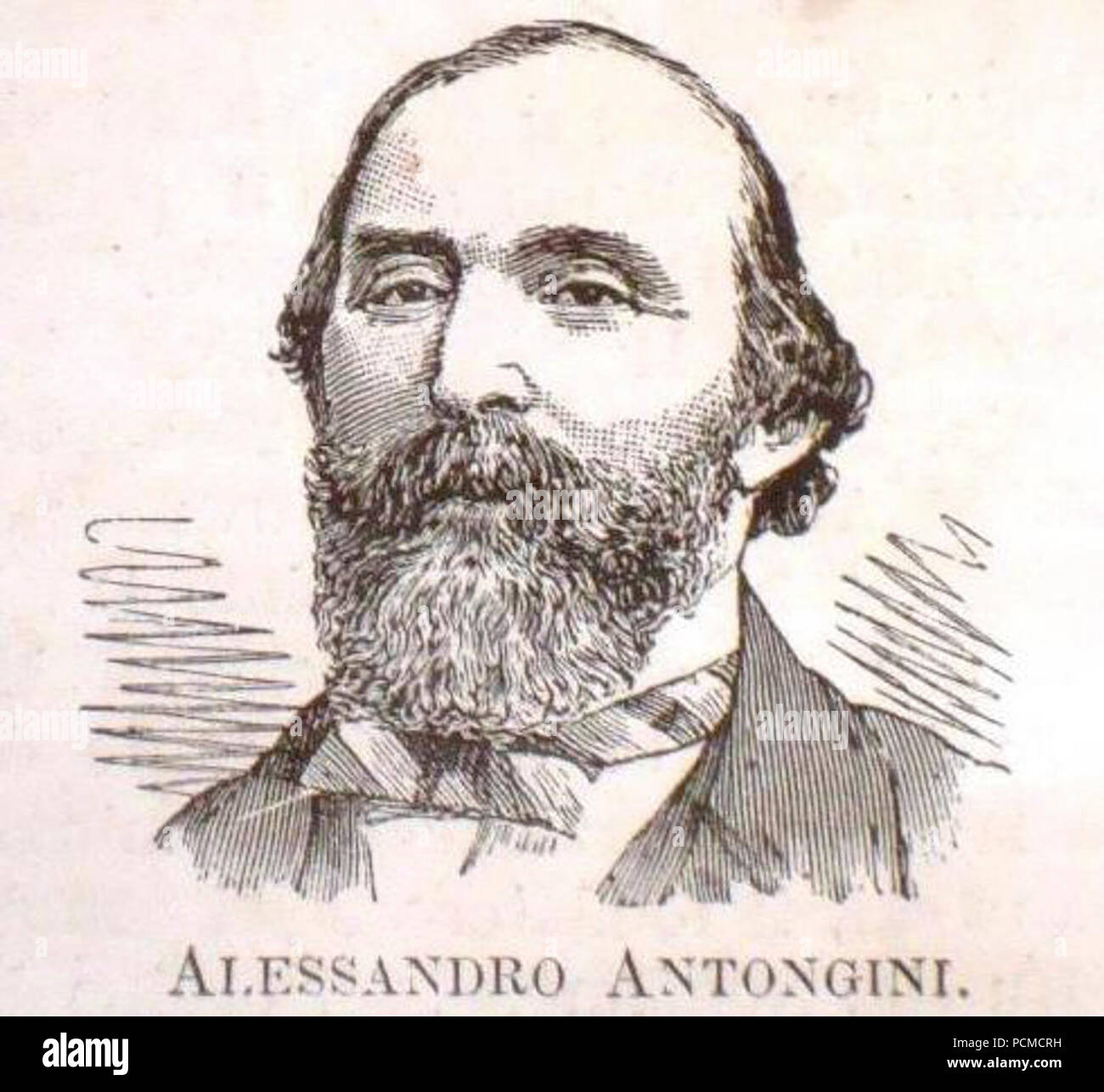 Alessandro Antongini disegno rivista fine 1800. Stock Photo