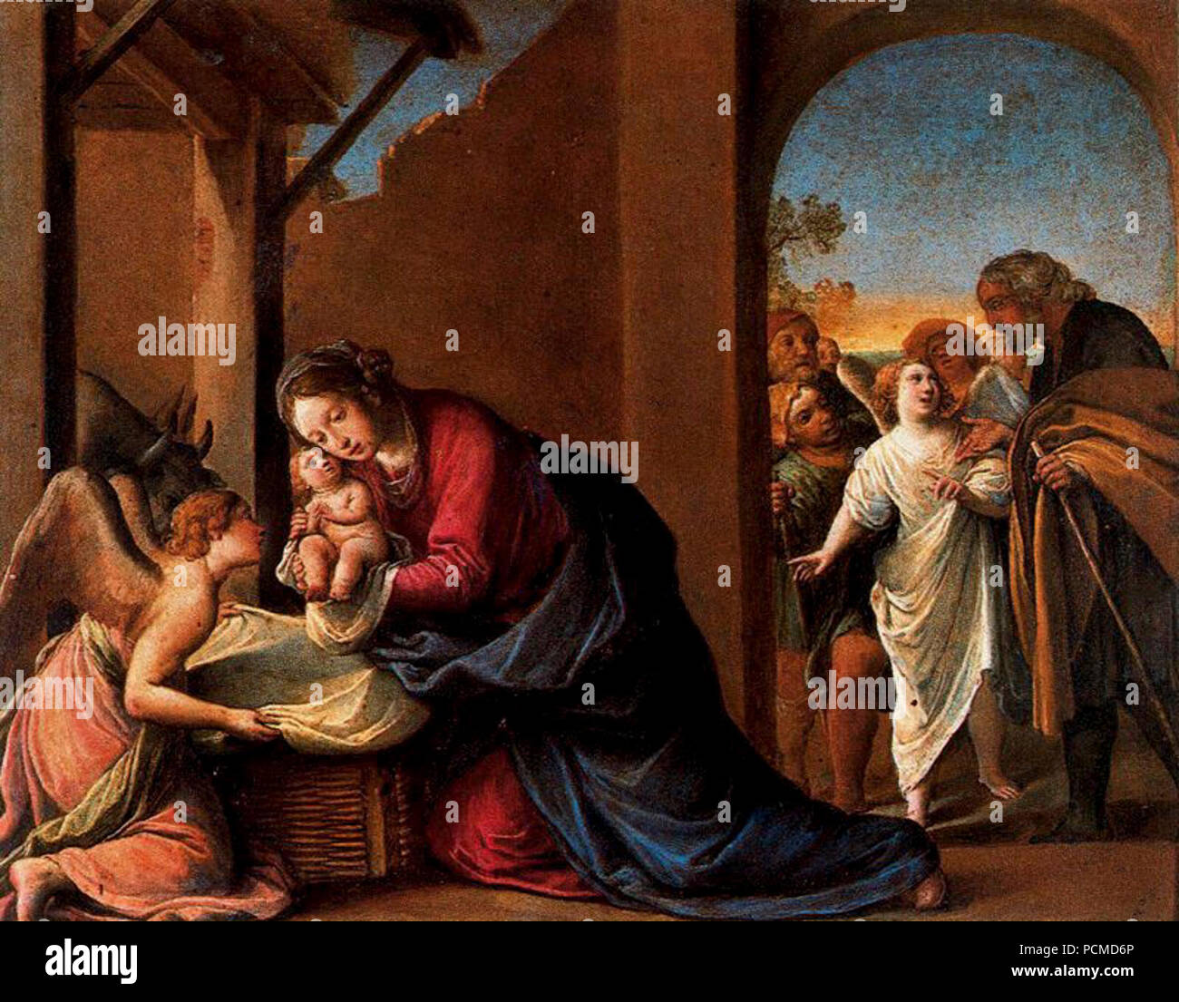 Alessandro Tiarini Natividad Uffizi Stock Photo Alamy