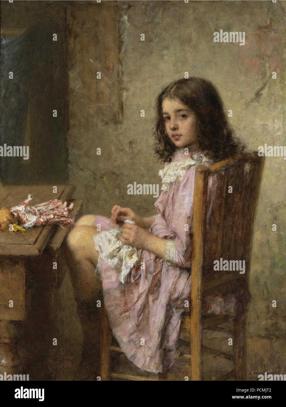 Alexei Harlamov - Young seamstress Stock Photo - Alamy