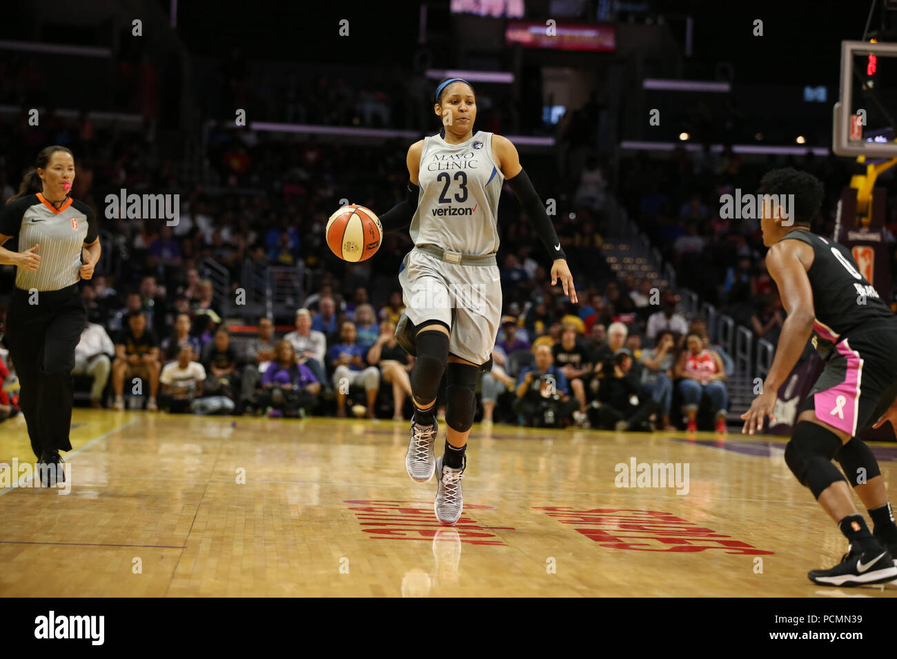 Minnesota Lynx forward Maya Moore #23 during the Minnesota Lynx vs Los ...