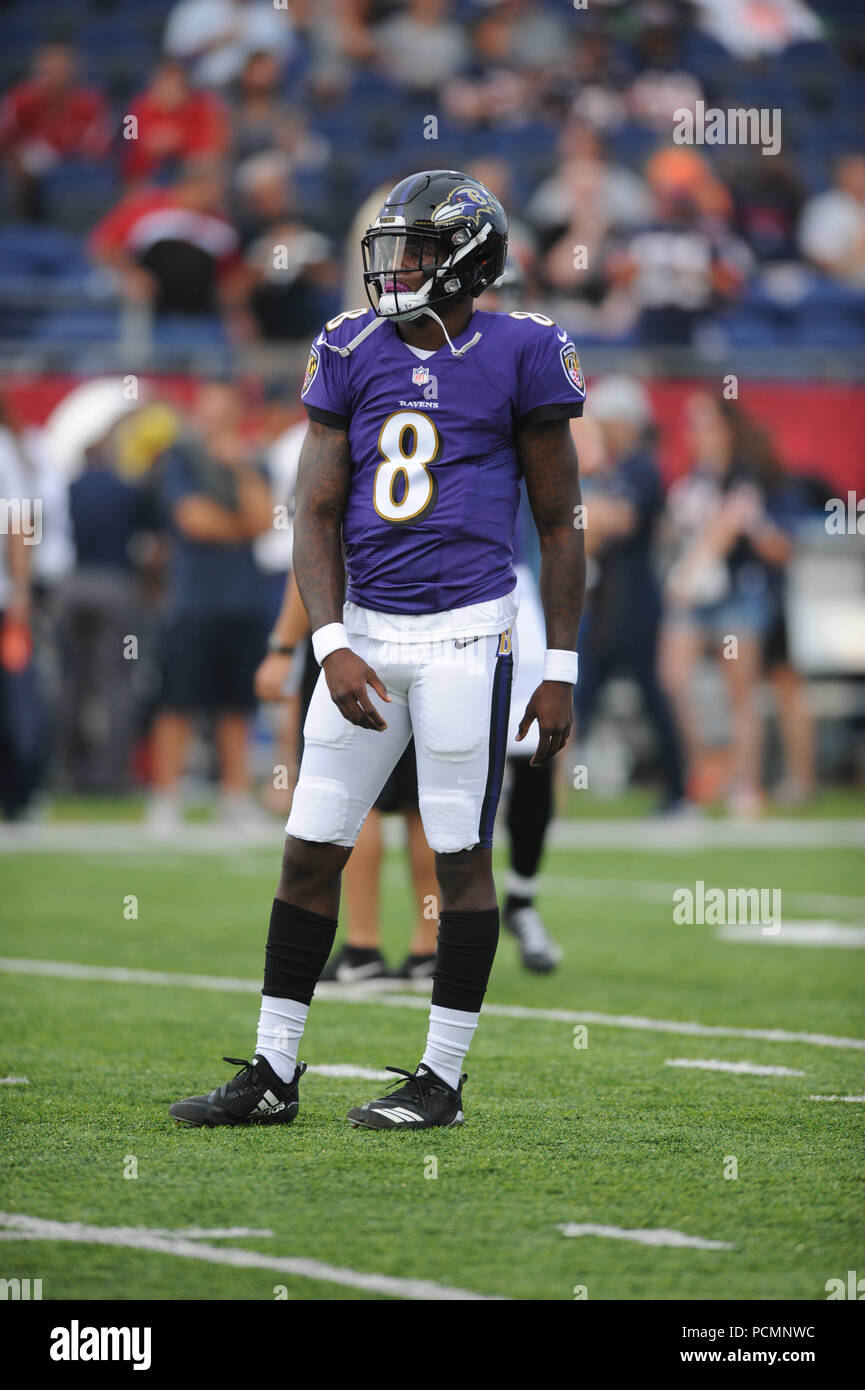 August 2nd, 2018: Ravens #8 Lamar Jackson during the Chicago Bears