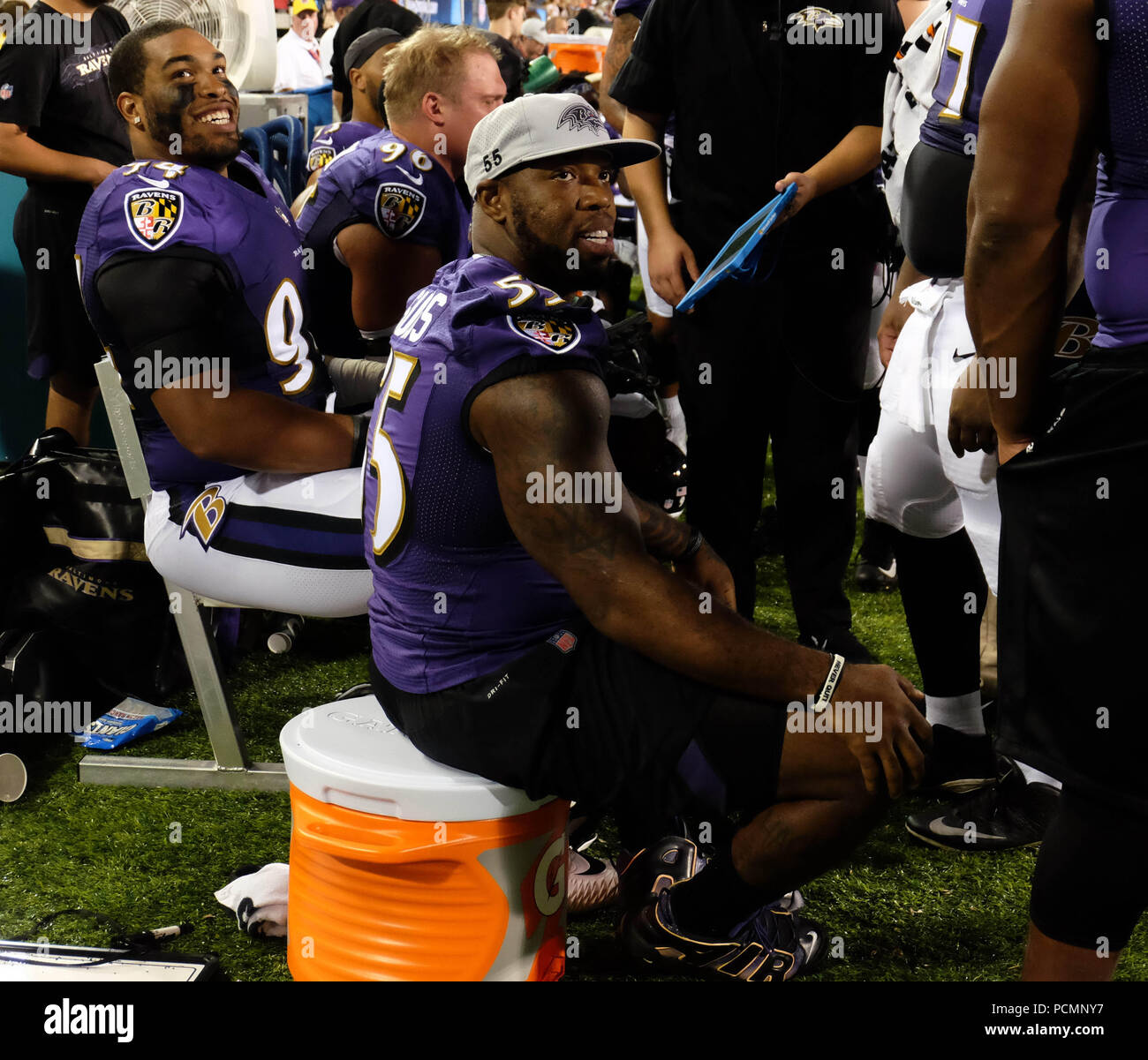 August 2nd 2018 Ravens 55 Terrell Suggs During The Chicago Bears Vs Baltimore Ravens At Tom