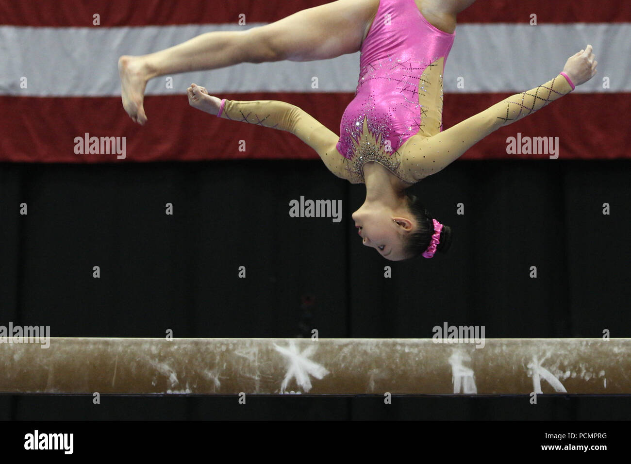 July 28, 2018: Gymnast Kara Eaker competes during the 2018 GK U.S