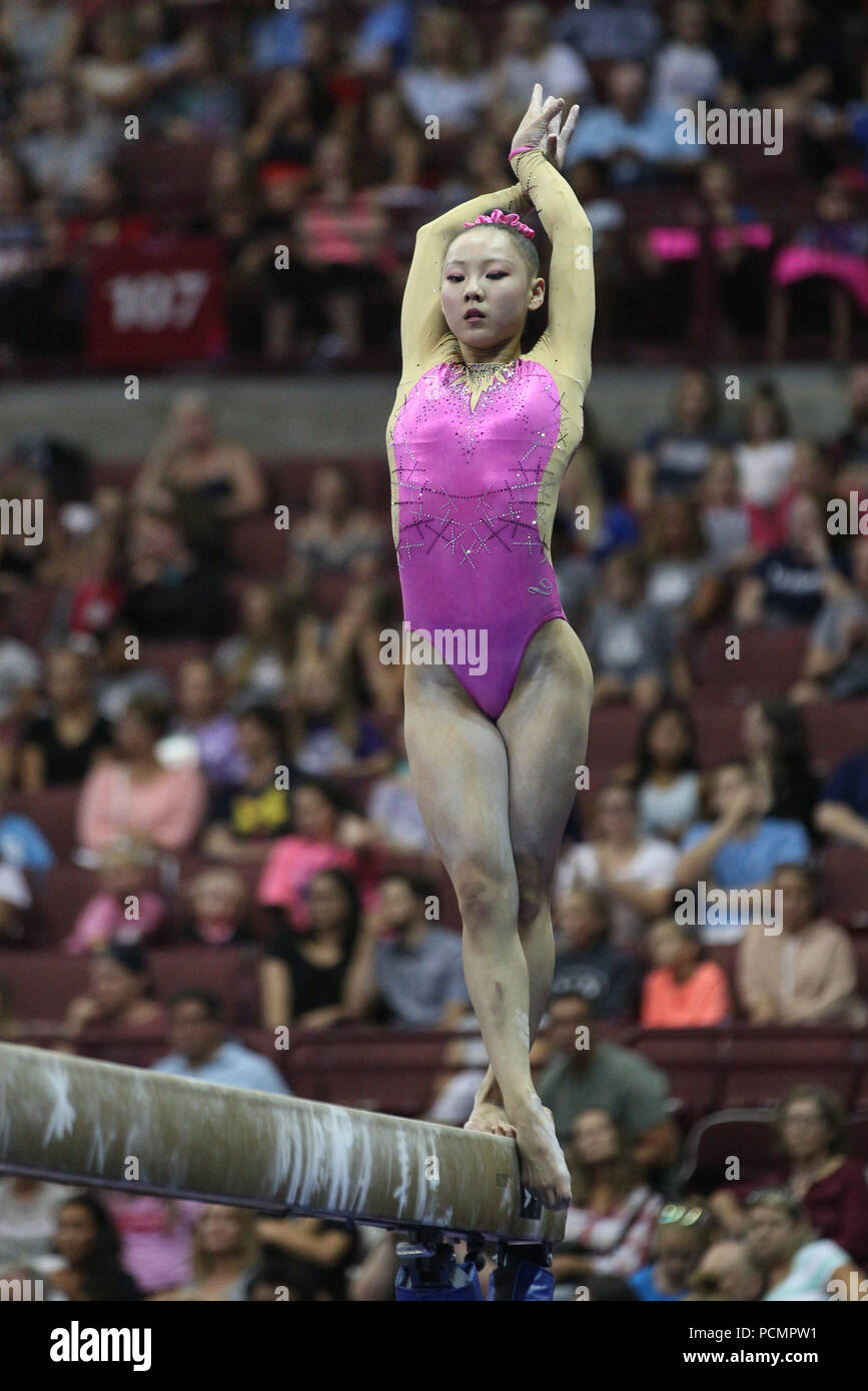 July 28, 2018: Gymnast Kara Eaker competes during the 2018 GK U.S