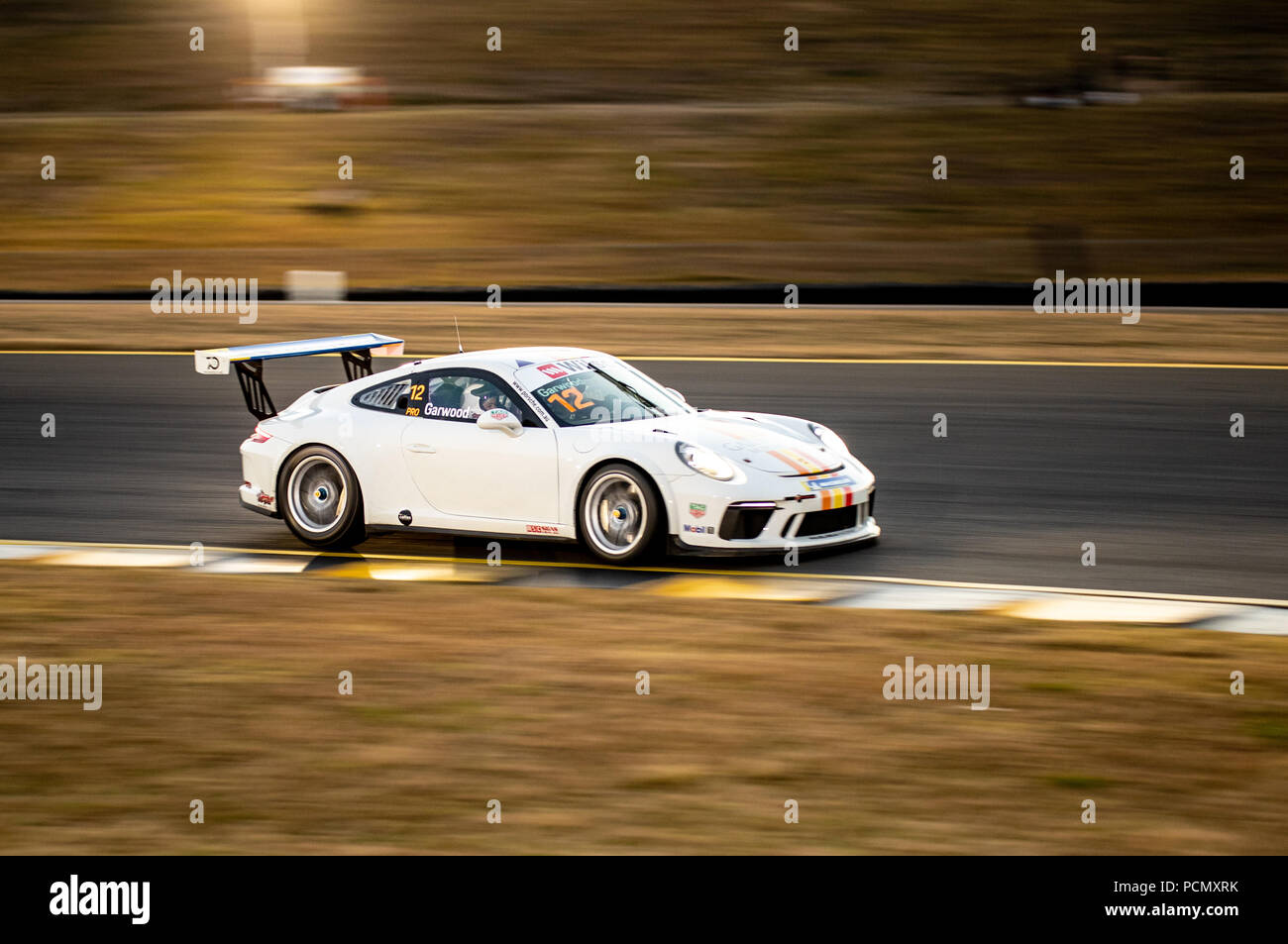 Sydney Motorsport Park, New South Wales, Australia. 03-08-2108.  Porsche Carrera Cup - Adam Garwood Anthony Bolack/Alamy Live News Stock Photo