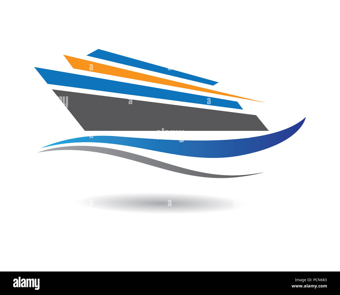 cruise ship Logo Template vector icon design Stock Photo - Alamy