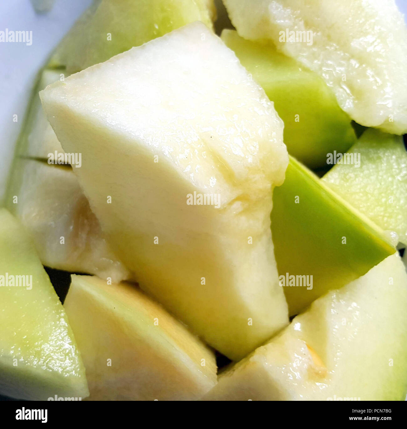 slices of a juicy melon, image of a Stock Photo