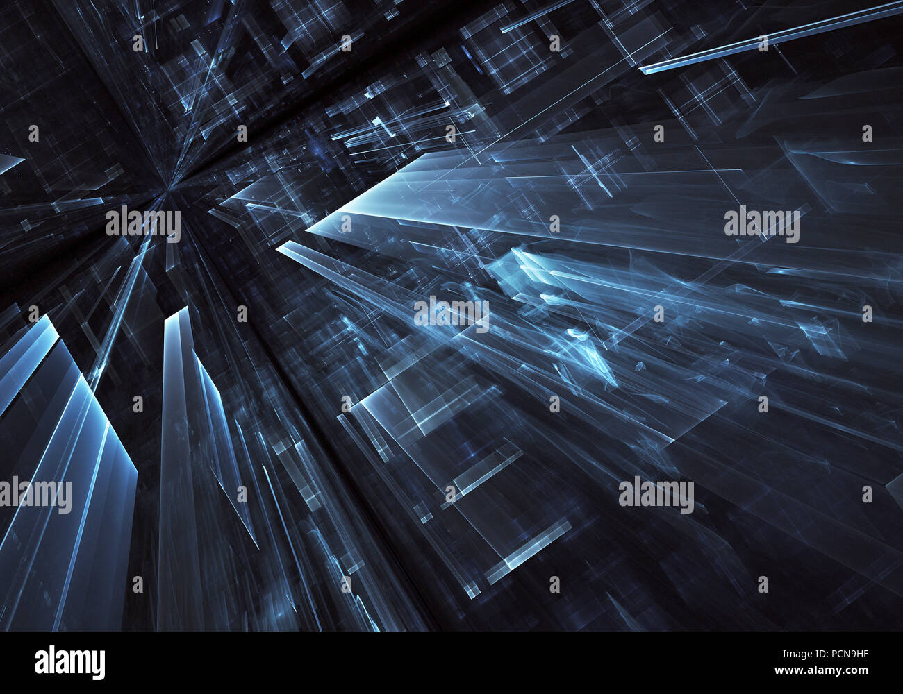 Abstract technology 3D illustration Stock Photo - Alamy