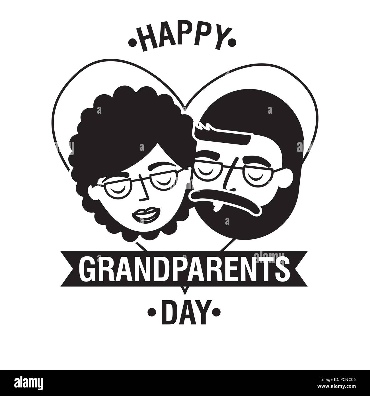 Grandparents Day Card Stock Vector Image Art Alamy