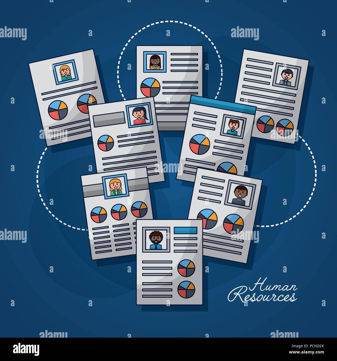 human resources related Stock Vector