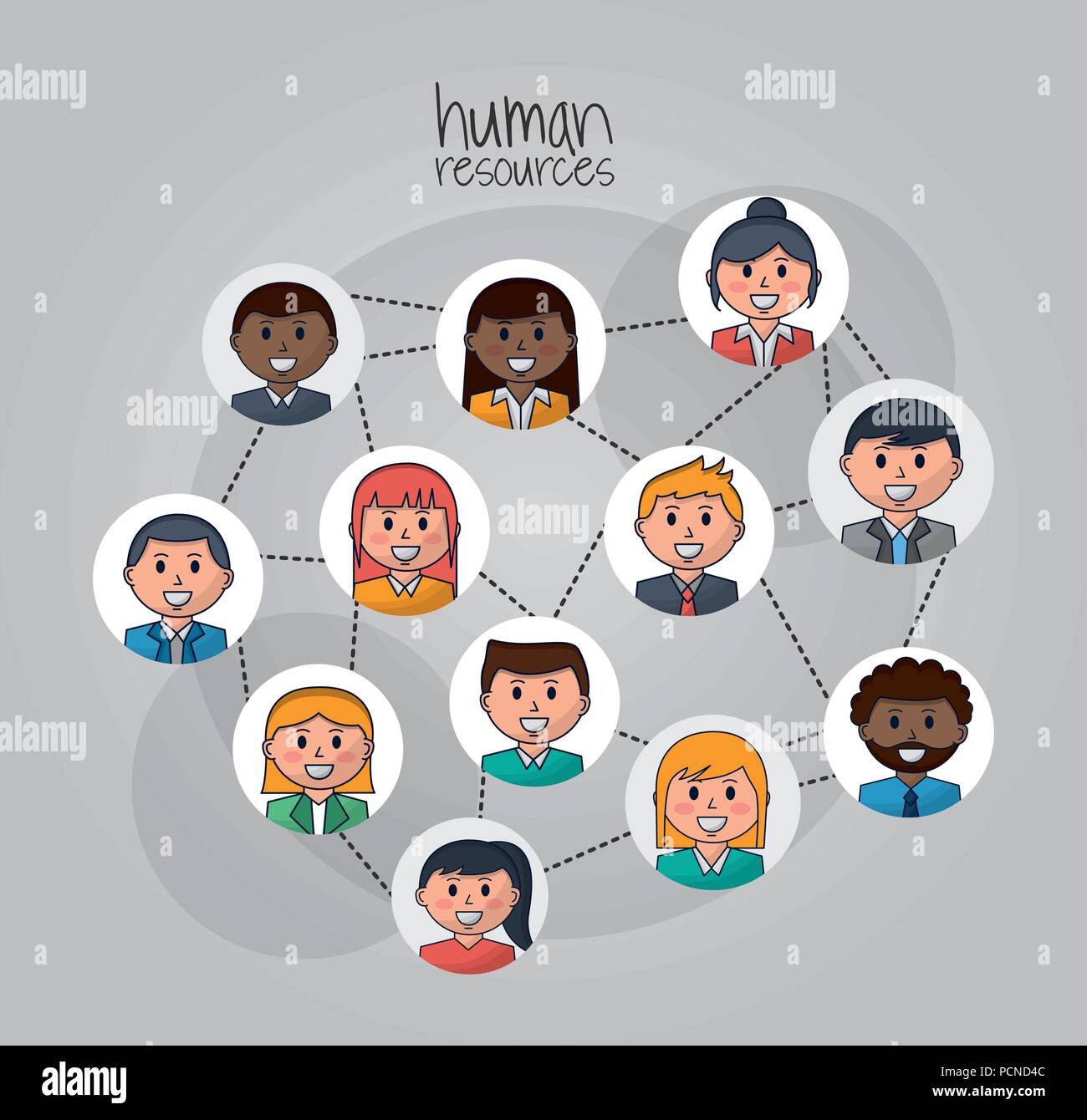 human resources related Stock Vector