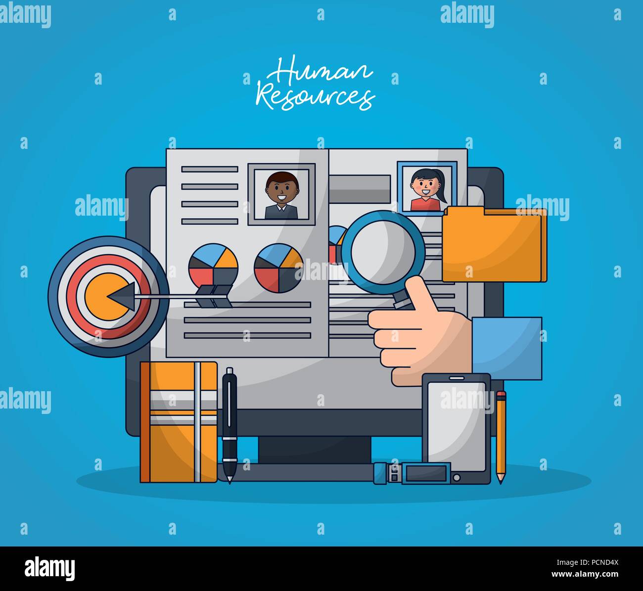human resources related Stock Vector