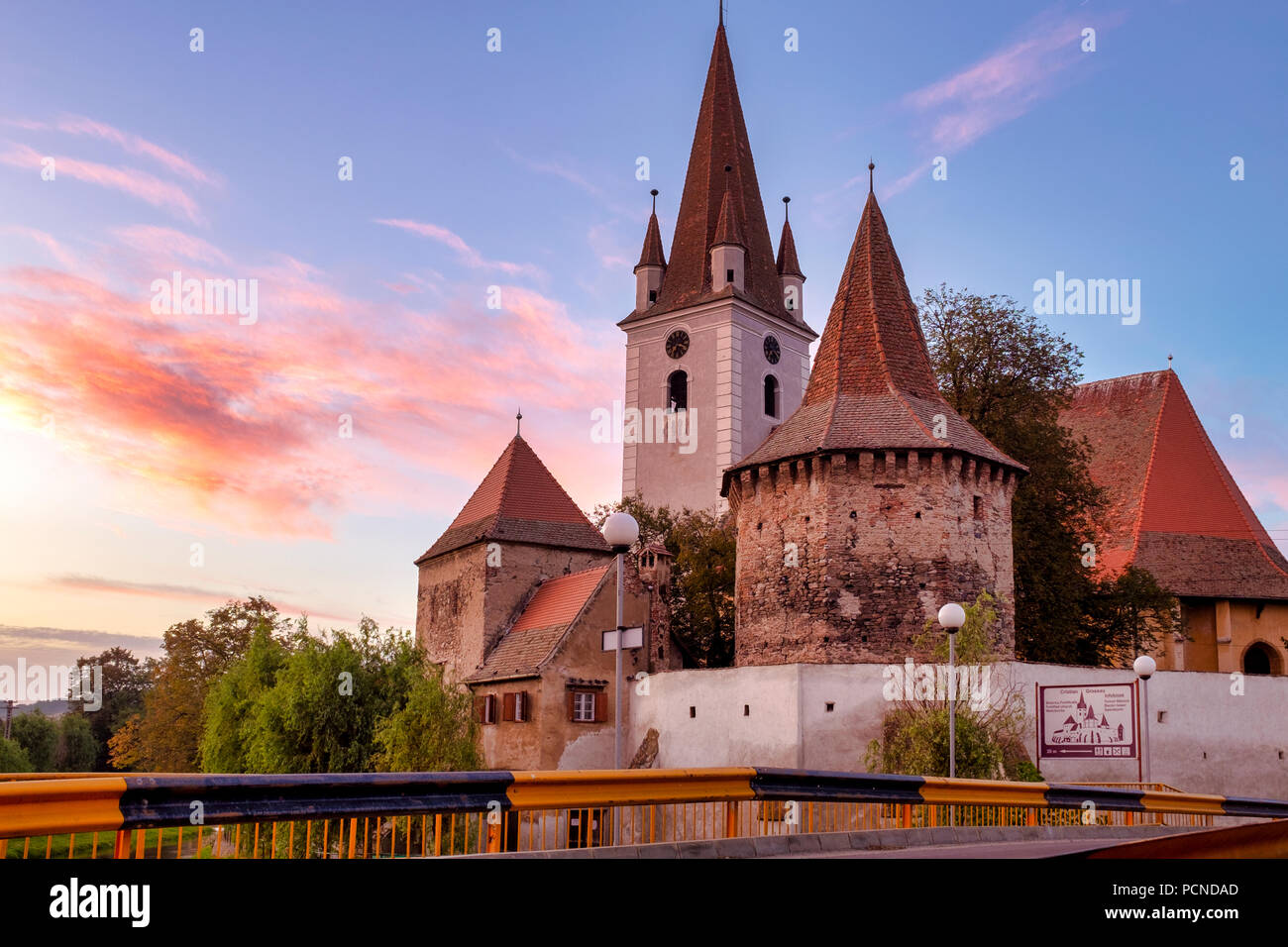 Biserica Sfantul Servatius, Cristian, Sibiu, Romania Stock Photo Alamy