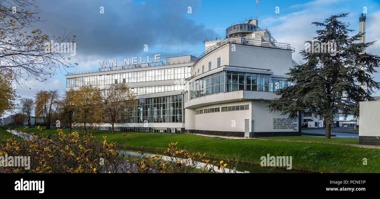 Exterior of Van Nelle factory in Rotterdam, Netherlands Stock Photo