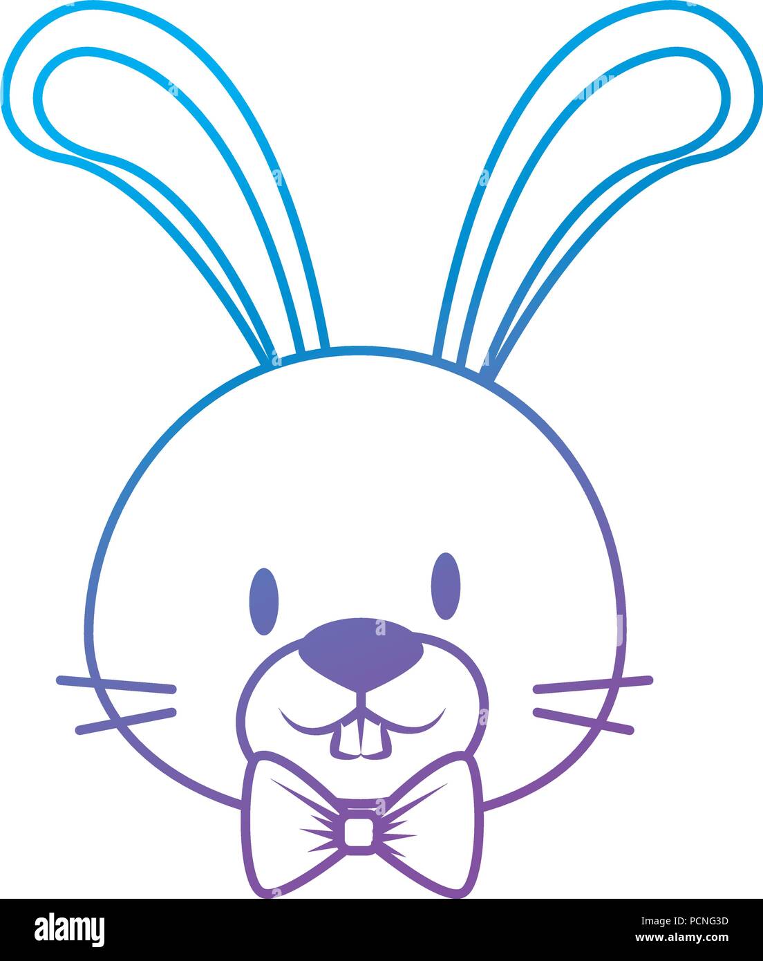 cute and adorable rabbit character vector illustration design Stock ...