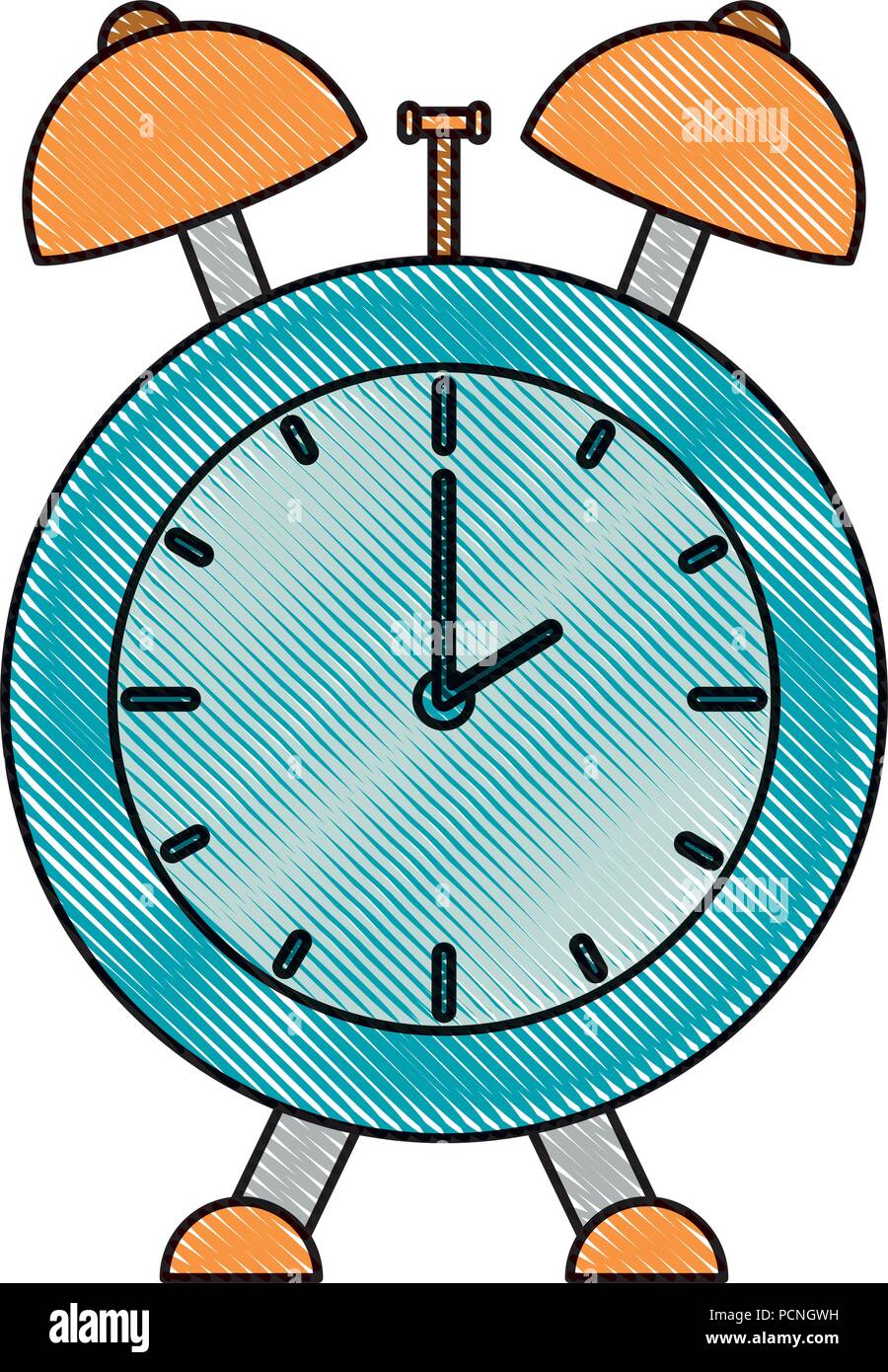 alarm time clock isolated icon Stock Vector Image & Art - Alamy