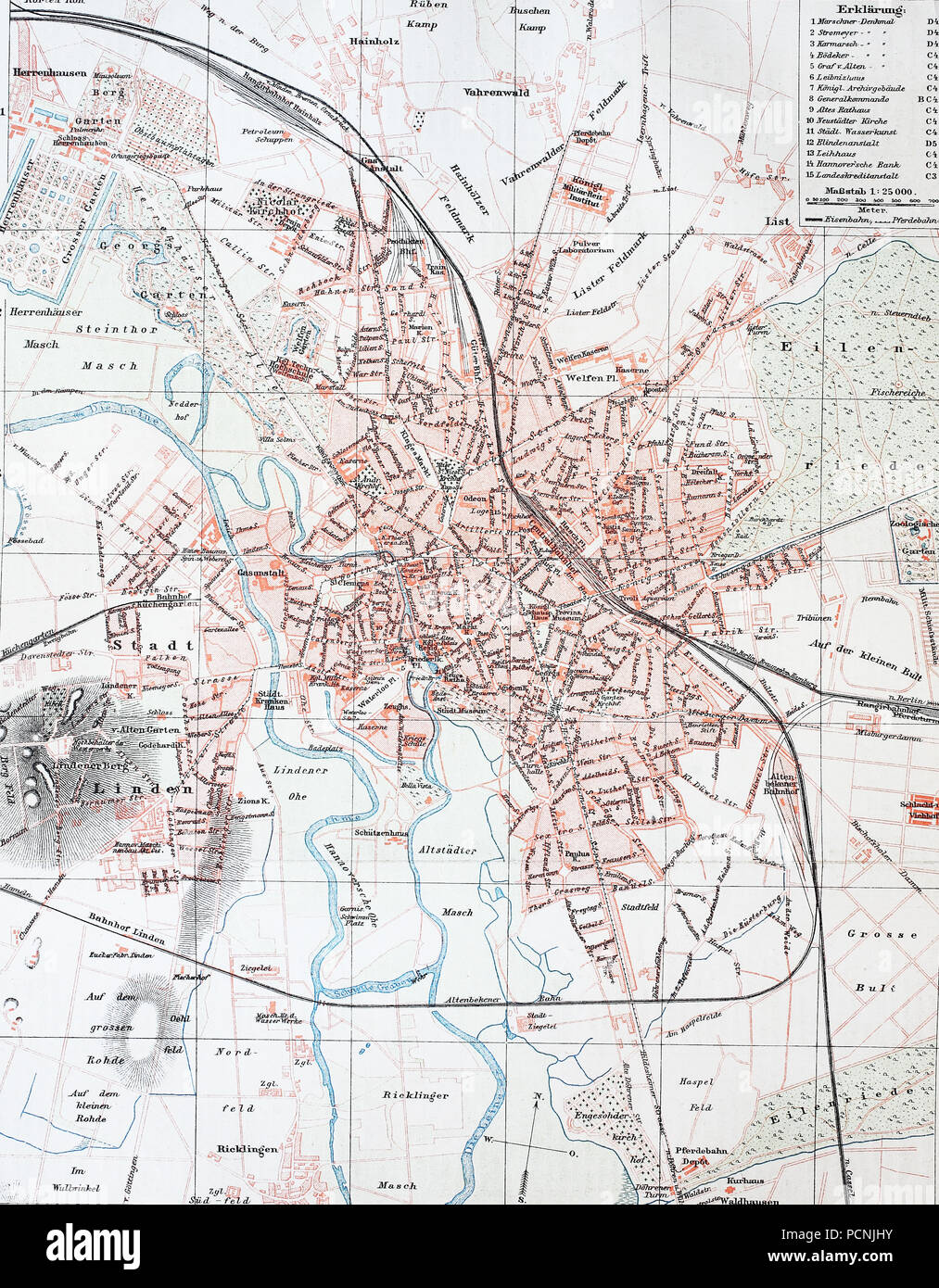 Historische Karte Hannover