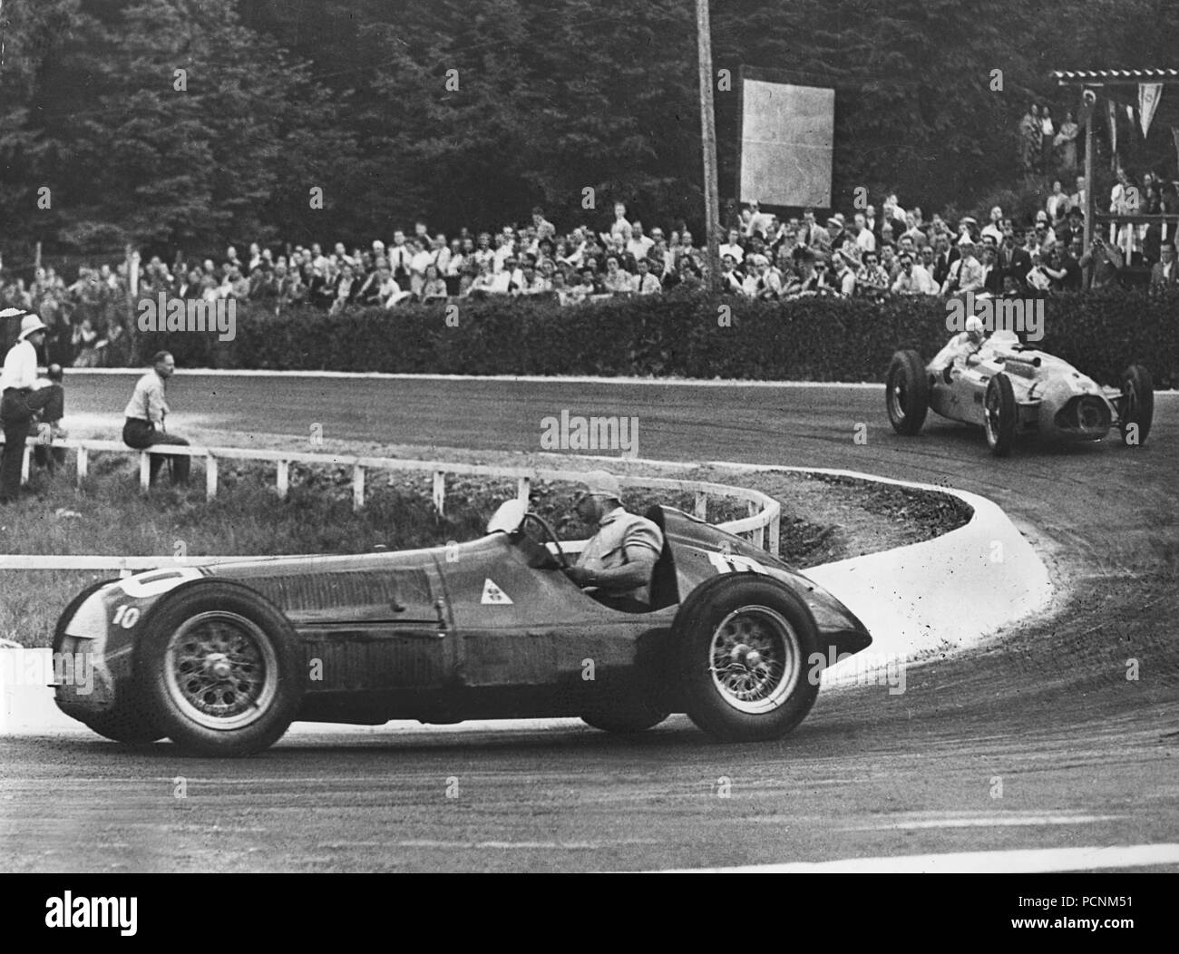 Alfa Romeo 158, Fangio. Belgium Grand Prix at Spa, 18/6/1950 Stock Photo
