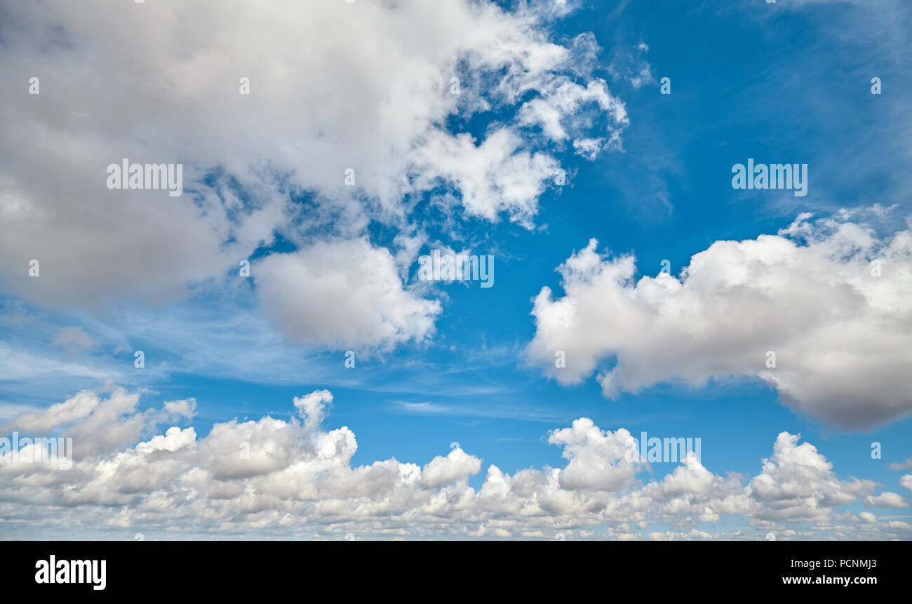 Picture of a beautiful cloudscape on a sunny day. Stock Photo