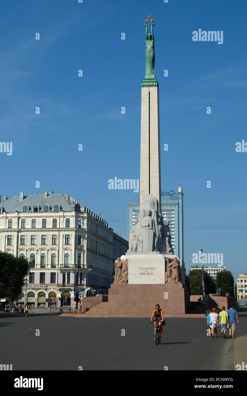Riga capital city of Latvia, Baltic states  August 2018 Stock Photo