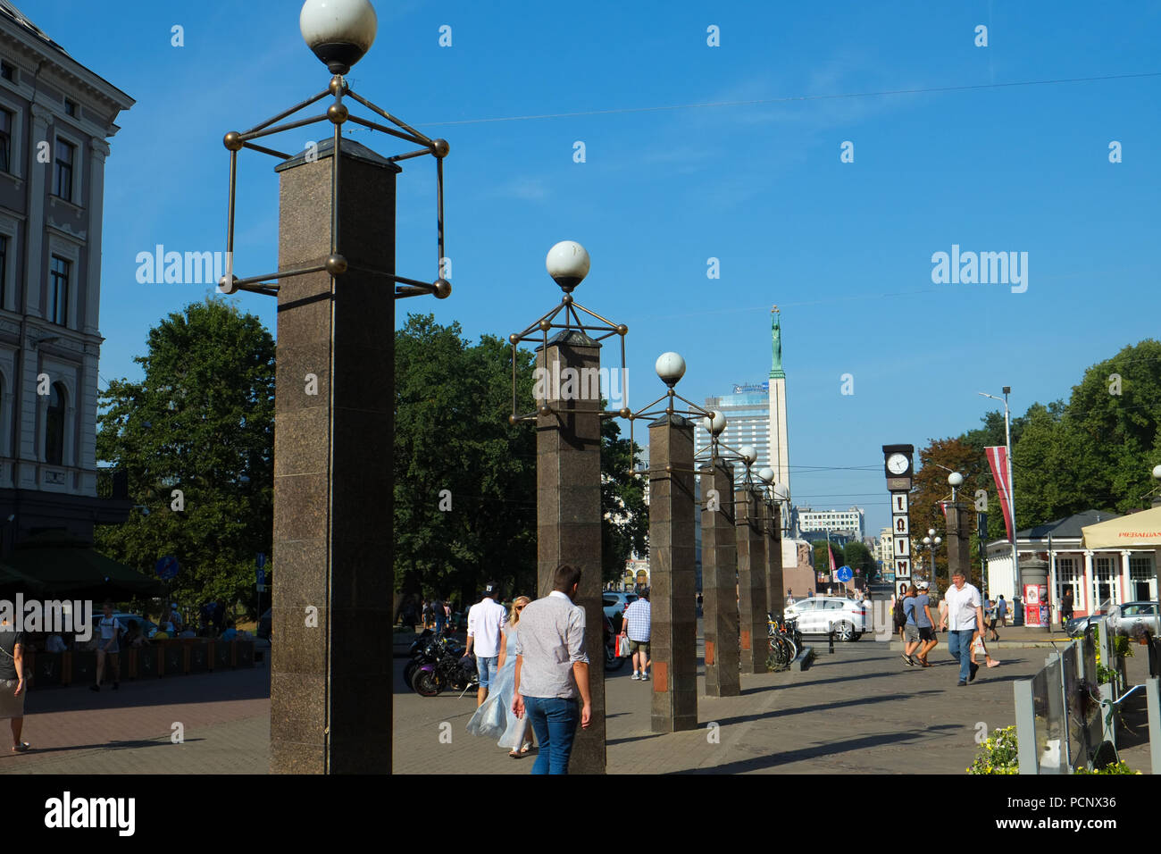 Riga capital city of Latvia, Baltic states  August 2018 Stock Photo