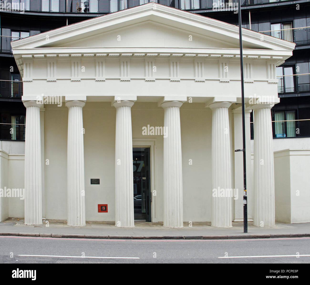 Greek Revival Building, London, England Stock Photo