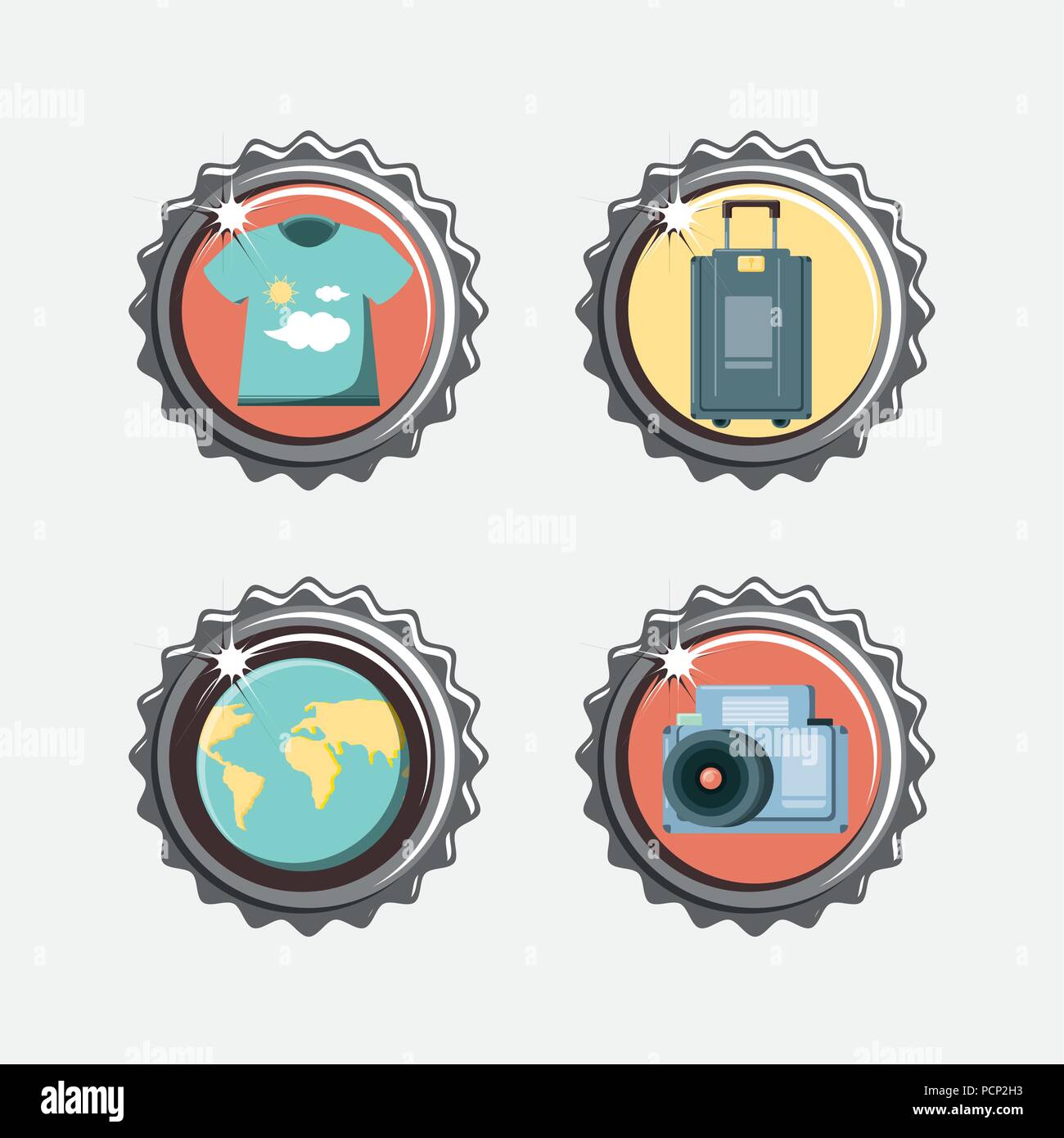 Travelling vacations concept tourist Stock Vector Images - Alamy