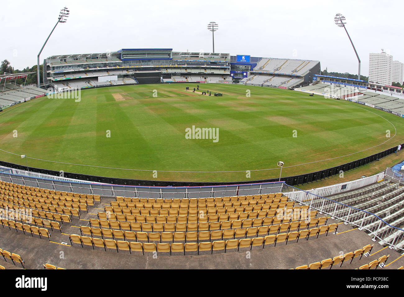 General view of the ground ahead of Warwickshire vs Essex Eagles, Royal