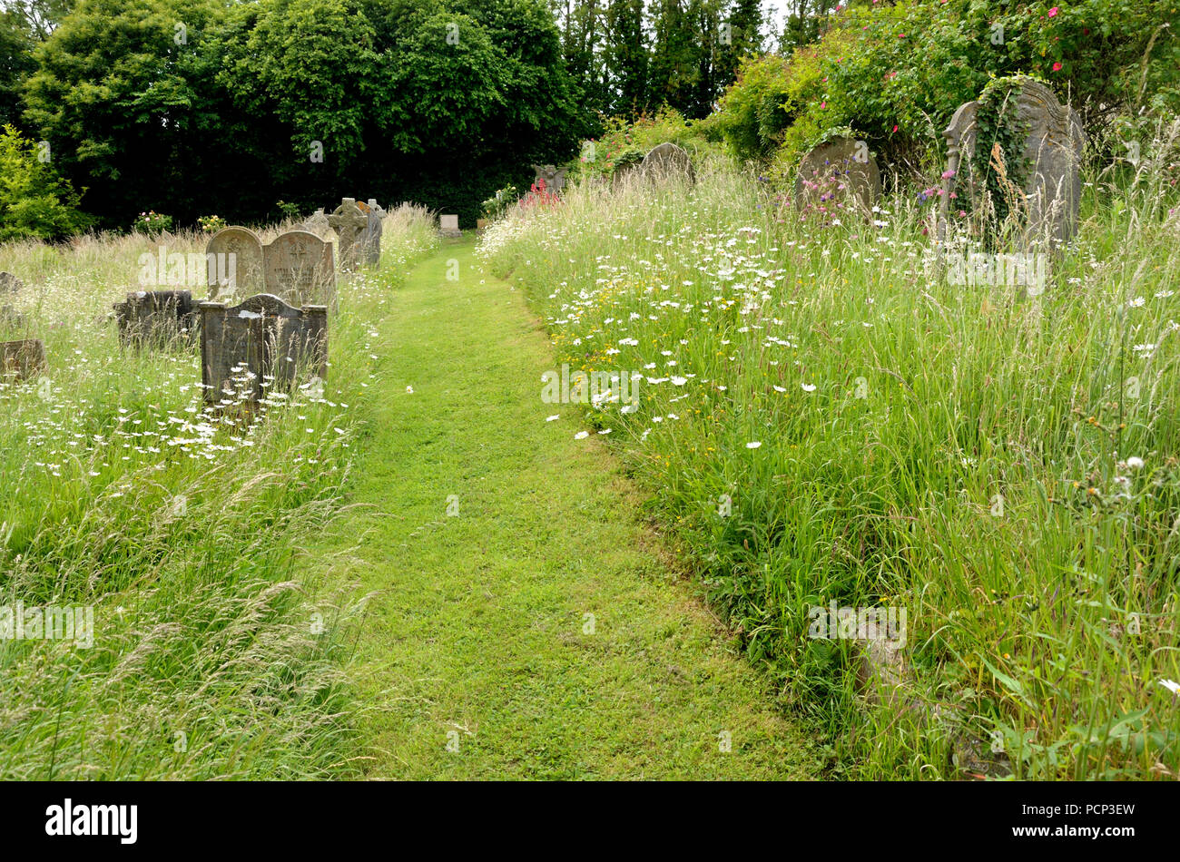 Boughton Monchelsea village, Kent, England. St Peter's Church yard