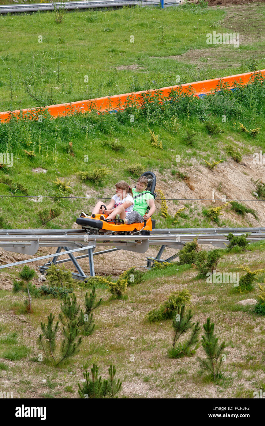 Summer toboggan hires stock photography and images Alamy
