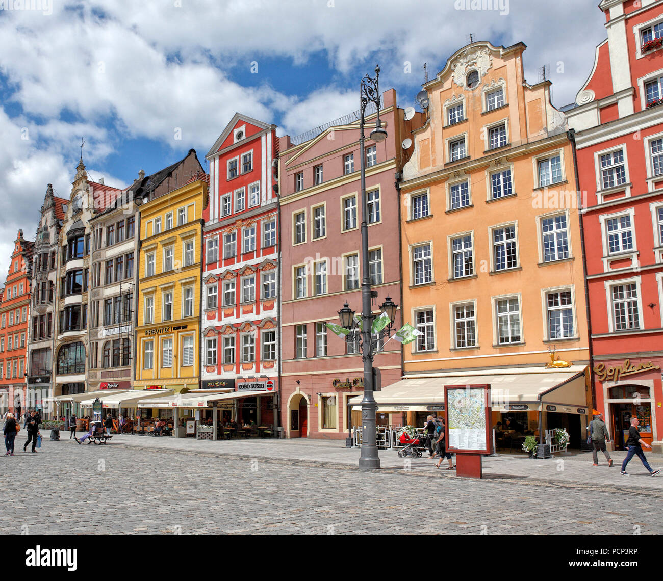 old town with rynek. wroclaw, breslau, lower silesia, poland, europe
