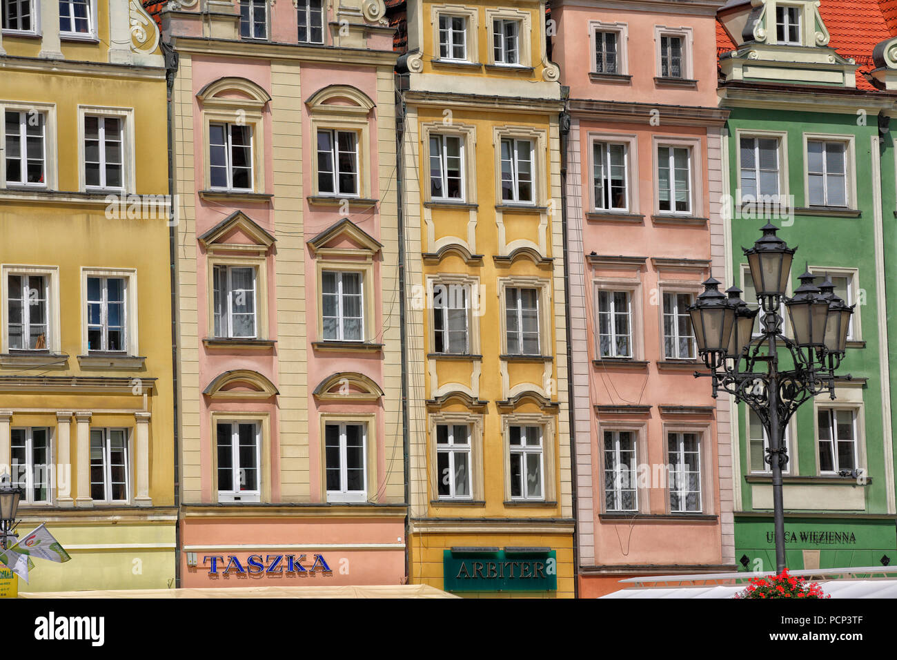 old town with rynek. wroclaw, breslau, lower silesia, poland, europe Stock Photo