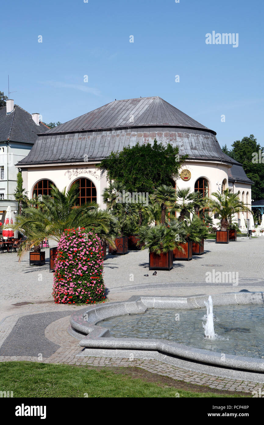 park assembly rooms and garden at spa town kudowa zdroj (former bad kudowa). lower silesia, poland, europe Stock Photo