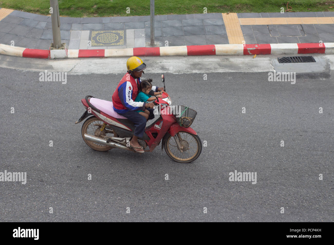 Child On Moped Asia High Resolution Stock Photography and Images Alamy