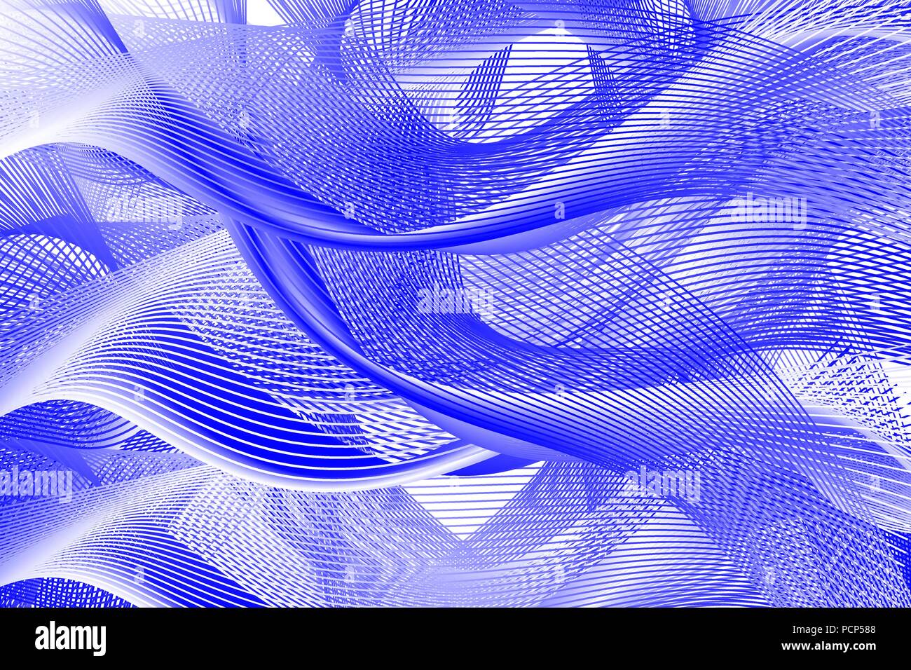 Abstract wave lines - blue and white - vector pattern Stock Vector ...